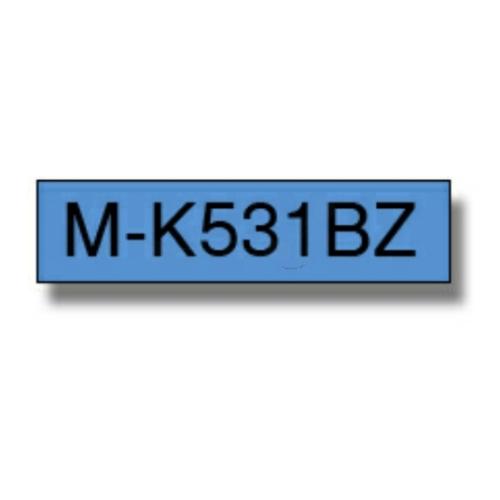 Brother Banda de inscriptionare negru pe albastru (MK531BZ / 22805), 12mm, nu este laminat