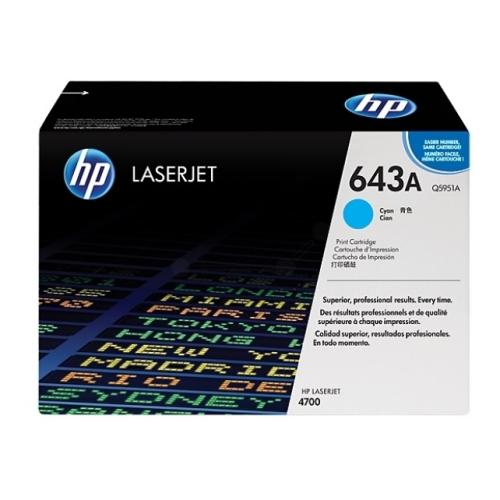 HP Toner cian (Q5951A / 643A)