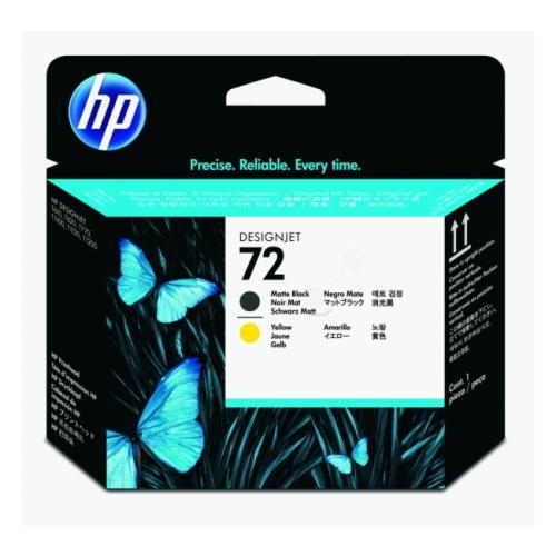 HP Cap de presiune negru mat / galben (C9384A / 72)