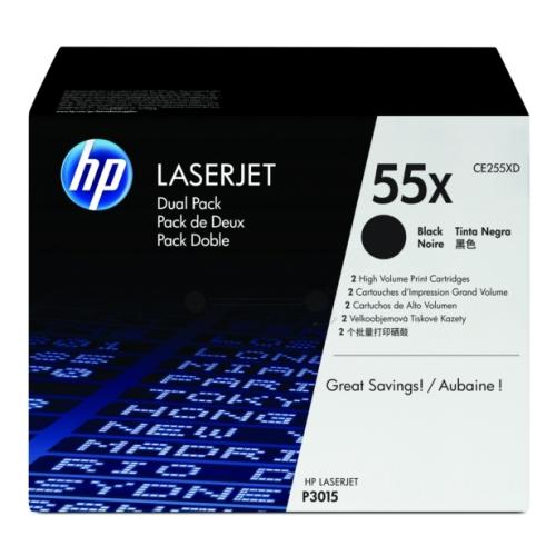 HP Toner negru (CE255XD / 55X) (Pachet dublu, high capacity)