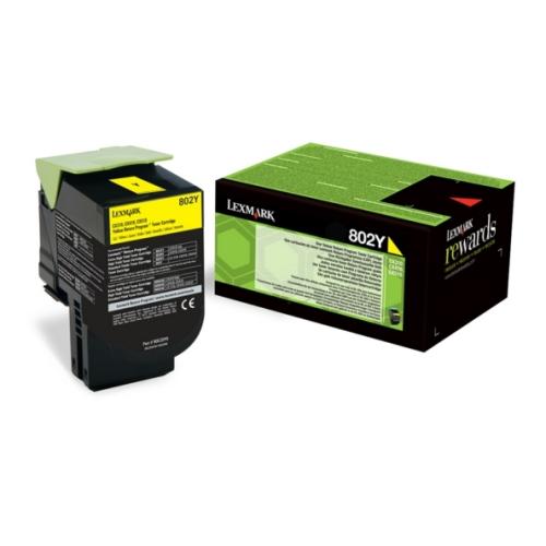 Lexmark Toner galben (80C20Y0 / 802Y) (Returnare)