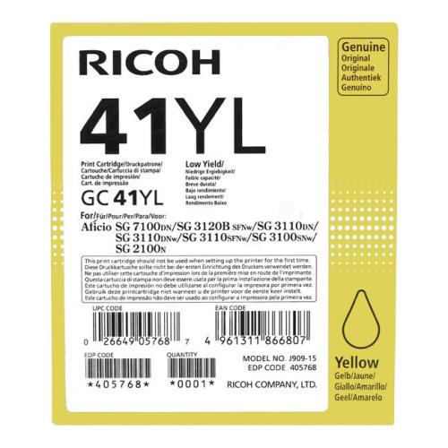 Ricoh Cartus cu cerneala galben (405768 / GC41YL)