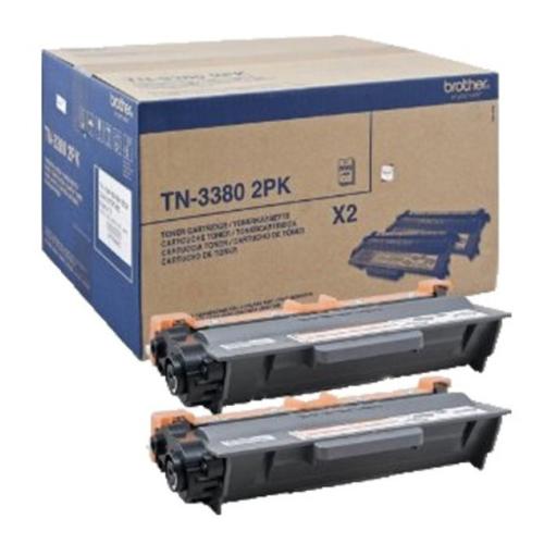 Brother Toner negru (TN3380TWIN / TN33802PK) (Pachet dublu, high capacity)