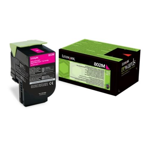 Lexmark Toner magenta (80C20M0 / 802M) (Returnare)