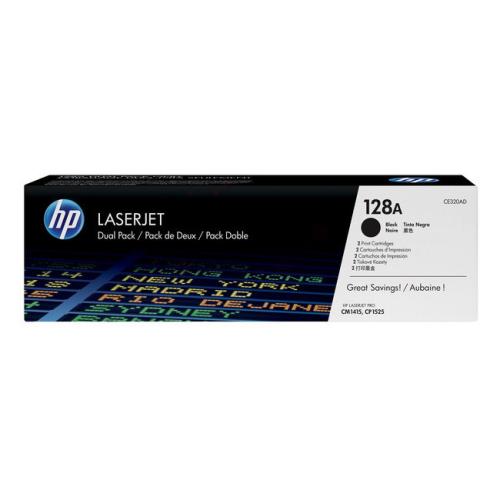 HP Toner negru (CE320AD / 128A) (Pachet dublu)