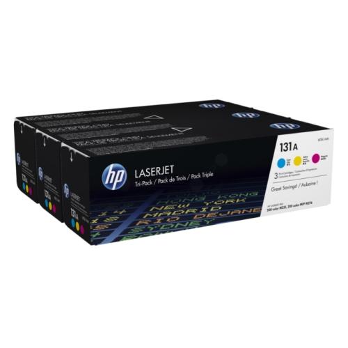 HP Toner cian / magenta / galben (U0SL1AM / 131A) (rainbow kit)