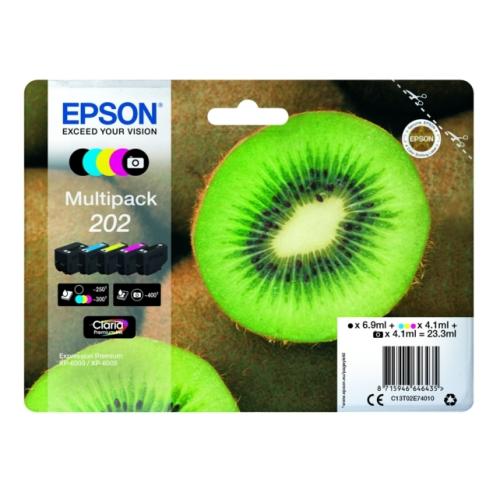 Epson Cartus cu cerneala negru / fotografie neagrăgrafie / cian / magenta / galben (C13T02E74010 / 202) (multipack)