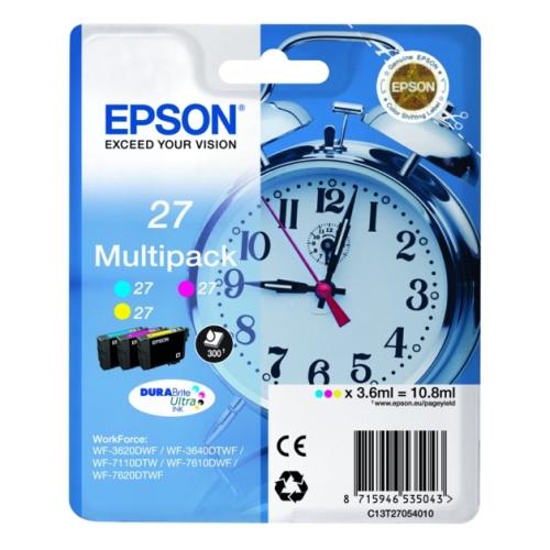 Epson Cartus cu cerneala cian / magenta / galben (C13T27054012 / 27) (multipack)