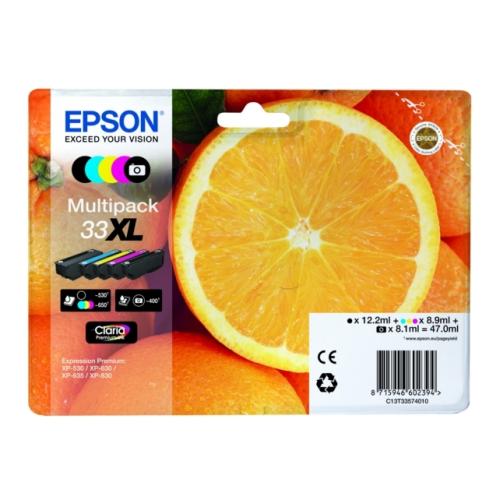 Epson Cartus cu cerneala negru / fotografie neagrăgrafie / cian / magenta / galben (C13T33574011 / 33XL) (multipack, high capacity)