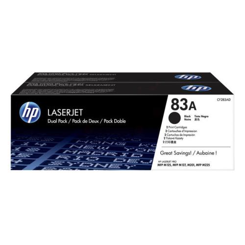 HP Toner negru (CF283AD / 83A) (Pachet dublu)