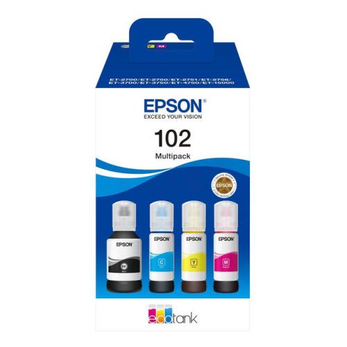 Epson Cartus cu cerneala negru / cian / magenta / galben (C13T03R640 / 102) (multipack)