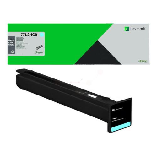 Lexmark Toner cian (77L2HC0 / 077L2HC0) (Returnare, high capacity)