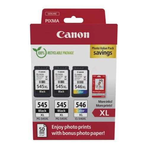 Canon Cartus cu cerneala negru / culoare (8286B015 / PG545XL+CL546XL) (Pachet dublu, multipack, high capacity)