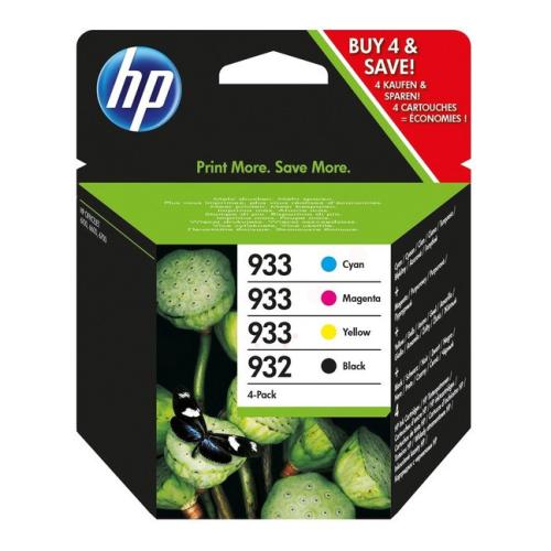 HP Cartus cu cerneala negru / cian / magenta / galben (6ZC71AE / 932933) (multipack)