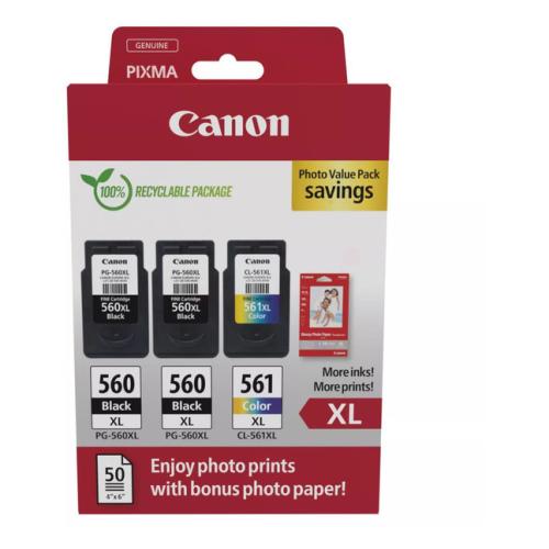 Canon Cartus cu cerneala negru / culoare (3712C012 / PG560XL+CL561XL) (multipack)