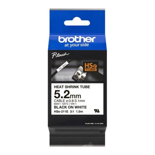 Brother Furtun reductibil la caldura negru / alb (HSE211E)