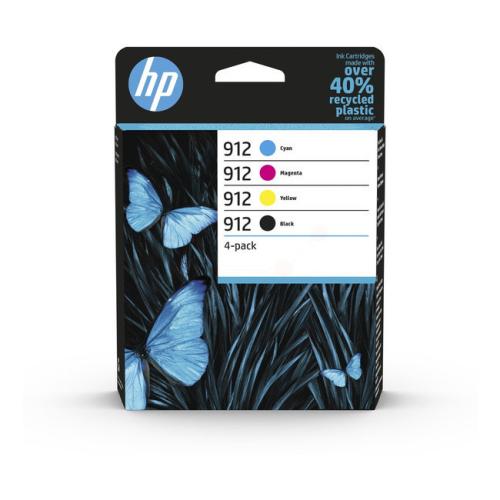 HP Cartus cu cerneala negru / cian / magenta / galben (6ZC74AE / 912) (multipack)