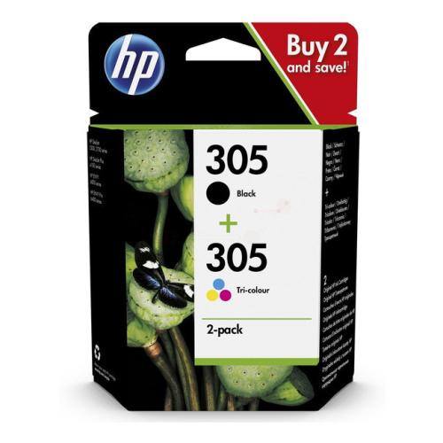 HP Cartus cu cerneala negru / culoare (6ZD17AE / 305) (Pachet dublu, multipack)