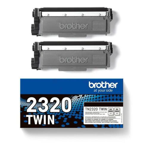 Brother Toner negru (TN2320TWIN) (Pachet dublu)