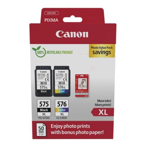 Canon Cartus cu cerneala negru / culoare (5437C006 / PG575XL+CL576XL) (Pachet dublu, multipack, high capacity)