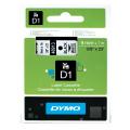 Dymo Etichete negru pe alb (40913 / S0720680), 9mm, laminat