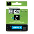 Dymo Etichete negru pe alb (45013 / S0720530), 12mm, laminat