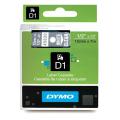 Dymo Etichete alb pe transparent (45020 / S0720600), 12mm, laminat