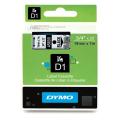 Dymo Etichete negru pe transparent (45800 / S0720820), 19mm, laminat