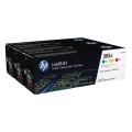 HP Toner cian / magenta / galben (CF370AM / 305A) (multipack)