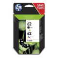 HP Cartus cu cerneala negru / culoare (N9J71AE / 62) (Pachet dublu, multipack)