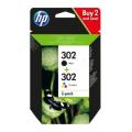 HP Cartus cu cerneala negru / culoare (X4D37AE / 302) (Pachet dublu, multipack)