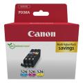 Canon Cartus cu cerneala cian / magenta / galben (4541B018 / CLI526) (multipack)