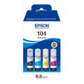 Epson Cartus cu cerneala negru / cian / magenta / galben (C13T00P640 / 104) (multipack)