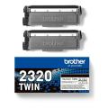 Brother Toner negru (TN2320TWIN /) (Pachet dublu)